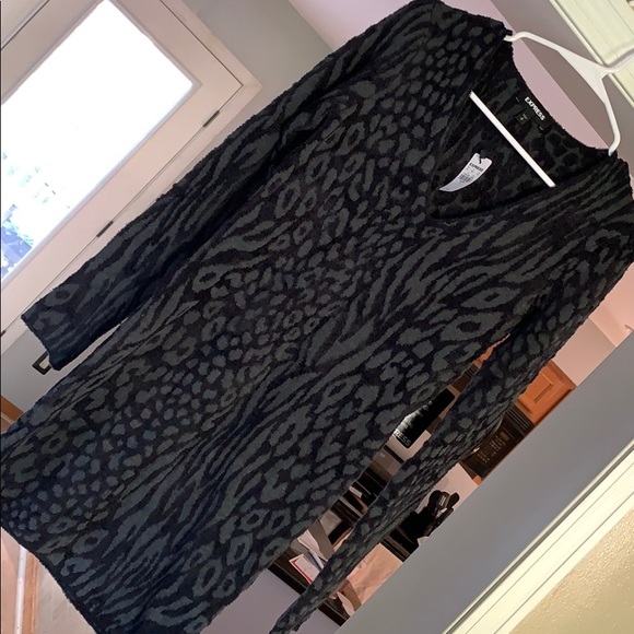 NWT Express Sweater Dress, Dark Gray, S - Picture 4 of 10